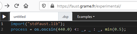 FAUST clip code